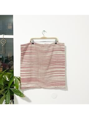 West Elm Pink Woven Sham Pillow Cover